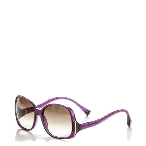 LOUIS VUITTON Gina Sunglasses Z0533W Violet Glitter.